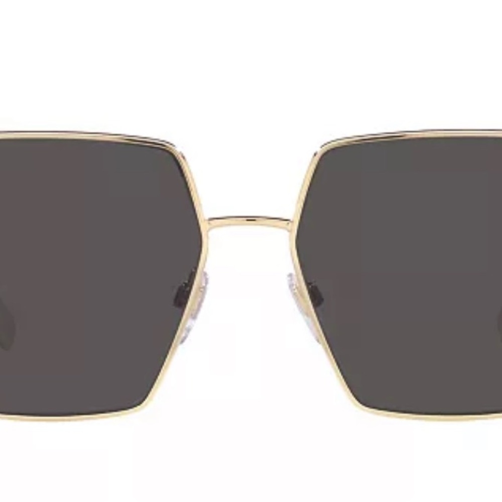 Burberry Gold Sunglasses with Black Lenses